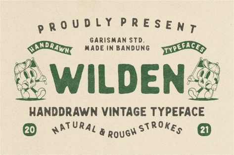 Wilden is an organic, vintage styled display font. Masterfully designed to become a true favorite, this font has the potential to bring each of your creative ideas to the highest level! Try before you buy Wilden font for iOS, Android, macOS, or Windows for free, or you can download the full version with a commercial […] Get your free download of the Wilden Font now at Free Font Download! Shirts Photography, Numbers Tattoo, Vintage Typeface, 10 Tattoo, Distressed Font, Print Business, Hand Drawn Fonts, Photography Quotes, Logo Type