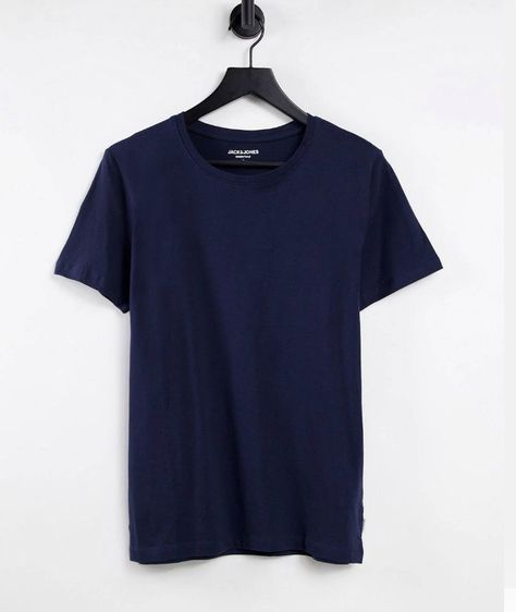 Navy T Shirt, Jack And Jones, New Jack, Navy Fashion, Jack & Jones, Navy Shirt, Jack Jones, Dye T Shirt, Tshirt Dress