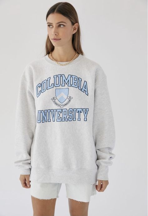 University Merch, Columbia University, University Sweatshirts, Cotton Fleece, Favorite Dress, Pullover Sweatshirt, Oversized Fits, Columbia, Urban Outfitters