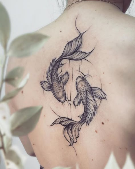 Coy Fish Tattoos, Shen Long Tattoo, Pisces Tattoo Designs, Koi Tattoo Design, Quote Bracelet, Tattoo Quote, Saved Tattoo, Pisces Tattoos, Koi Tattoo