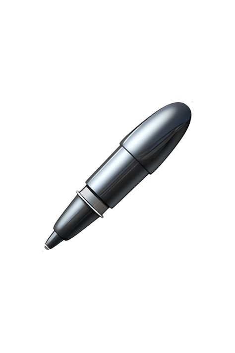 The emoji 🖊️ Pen depicts a classic writing instrument with a cylindrical body and a pointed tip. The body of the pen is colored silver or gray, with a black or dark blue ink cartridge visible at the tip. The cap of the pen is usually shown as a separate piece, with a clip on the side to attach it to a pocket or notebook. The overall appearance of the emoji is sleek and professional, suggesting a tool for writing or drawing in a formal or business setting. Silly Emojis, Emojis Iphone, Apple Emojis, Apple Notebook, Emoji Png, Ios Emoji, Iphone Emoji, Pen Icon, Emoji Iphone