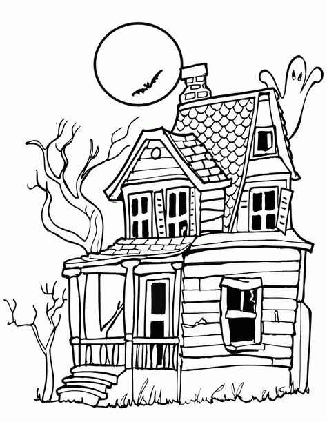 printable halloween pictures to color | 24 Free Halloween Coloring Pages for Kids Halloween Coloring Pictures, Halloween Coloring Pages Printable, Free Halloween Coloring Pages, Halloween Coloring Sheets, Image Halloween, House Colouring Pages, Carte Halloween, Halloween Coloring Book, Halloween Embroidery