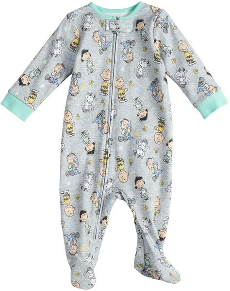 Baby Peanuts Charlie Brown, Lucy, Snoopy & Linus Printed Sleep & Play {affiliate link} Snoopy Baby Clothes, Snoopy Baby Room, Snoopy Baby, Charlie Brown Lucy, Baby Snoopy, Disney Baby Clothes, Peanuts Charlie Brown, Newborn Baby Dolls