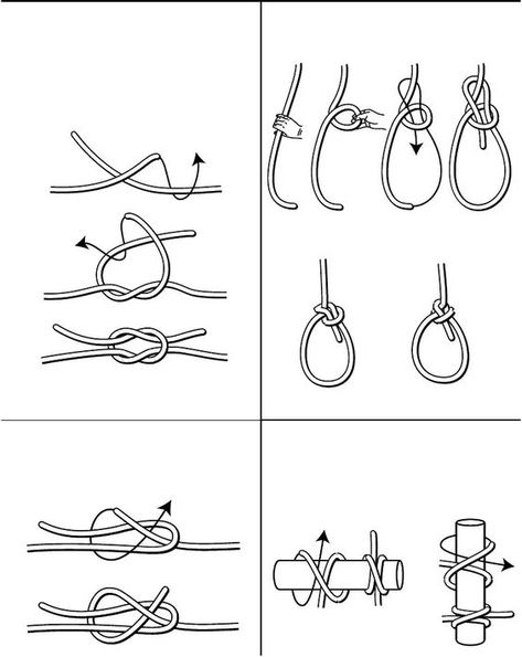 The Six Boy Scout Knots: Square Knot Bowline | PDF | Knot | Ropework Scout Knots How To Make, Truckers Knot, Scout Knots, Loop Knot, Best Knots, Overhand Knot, Square Knot, Boy Scout, Cub Scouts