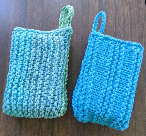 Soap Sack, Yarn Tutorials, Knitted Washcloth Patterns, Knitted Washcloths, Knitting For Charity, Dishcloth Knitting Patterns, Soap Bag, Washcloth Pattern, Knit Projects