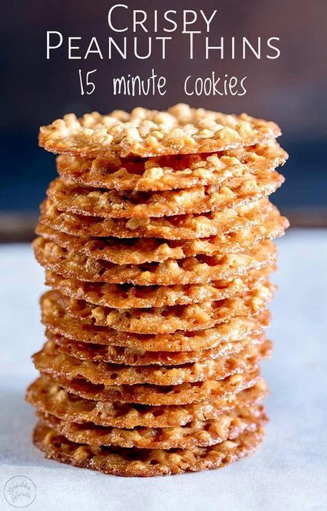 Whip up a batch of these irresistibly crunchy peanut cookies in just 15 minutes! Perfect for satisfying your sweet tooth or impressing last-minute guests, these cookies combine the classic nutty flavor you love with a delightful crunch. Whether you're a seasoned baker or a newbie in the kitchen, this quick recipe is a must-try for anyone craving a delicious homemade treat without the wait. Grab your ingredients and get ready to enjoy a warm, freshly baked cookie experience in no time! Peanut Cookie, Peanuts Butter, Resepi Biskut, Peanut Cookies, Biscuits And Cookies, Peanut Recipes, Crispy Cookies, Sprinkle Cookies, Biscuits Cookies