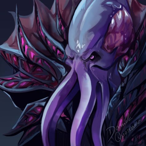 Dnd Mind Flayer Art, Mindflayer Tattoo, Illithid Character Art, Female Mind Flayer, Mindflayer Art, Mindflayer Dnd, Mind Flayer Art, Dnd Mind Flayer, Spelljammer Ships