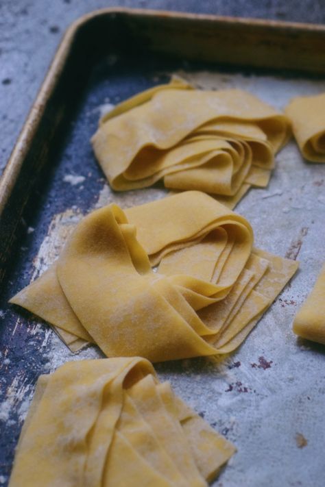 Homemade Parpadelle Pasta, Homemade Parpadelle Pasta Recipes, Parpadelle Pasta Homemade, Parpadelle Pasta Recipes, Parpadelle Pasta, Parpadelle Recipes, Homemade Pappardelle, Egg Pasta Recipe, Noodles Homemade