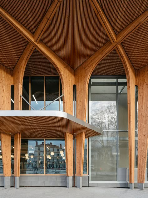 Wood Canopy, Canopy Architecture, Wood Facade, Timber Architecture, Wood Architecture, Architecture Building Design, Timber Structure, Canopy Design, Timber Construction