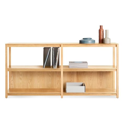 Blu Dot Open Plan Bookcase & Reviews - Wayfair Canada Modern Shelf Design, Modern Shelving Units, Modern Storage Furniture, Modern Home Office Furniture, Felt Basket, Contemporary Bookcase, Low Bookcase, Modern Shelf, Modern Bookcase