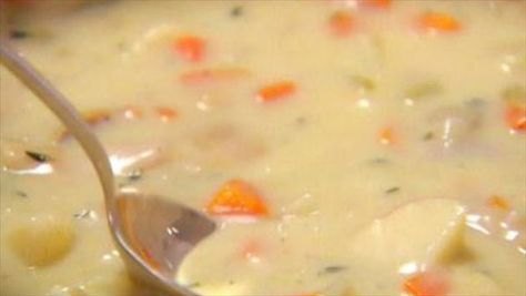 Get East Hampton Clam Chowder Recipe from Food Network Clam Chowder Recipe, Chowder Recipes Seafood, Chowder Soup, Ina Garten Recipes, Seafood Chowder, Chowder Recipe, Barefoot Contessa, Clam Chowder, Chowder Recipes