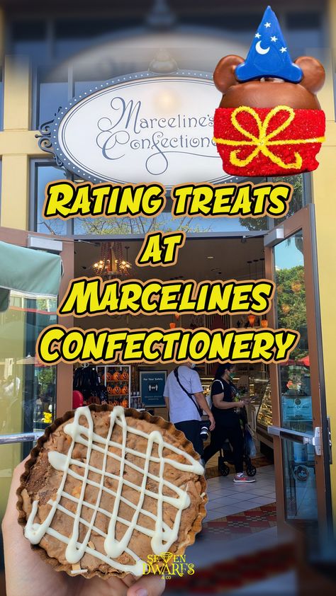 On todays Adventure we're taking a trip to Marcelines Confectionery in Downtown Disney. We're trying out and Rating some treats. First up: Chocolate Covered Strawberry. They're made with real strawberries and are covered in delicious chocolate. Then we'll try out a Seasonal Brownie, These are made with real chocolate chips. And finally, our last treat will be the Mickey Sorcerer Caramel Apple. It's made with caramel, Sprinkles and marshmallows. ✨Follow for more Magic✨ Mickey Sorcerer, Covered Strawberry, Chocolate Covered Strawberry, Disney Snacks, Downtown Disney, Disney Theme Parks, Caramel Apple, Chocolate Covered Strawberries, Delicious Chocolate