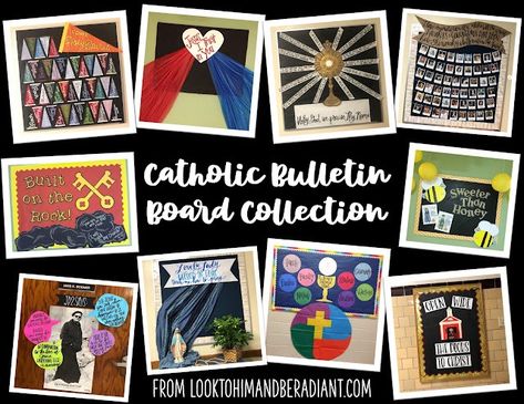 Welcome Back To School Bulletin Boards Catholic, Catholic Schools Week Bulletin Board, August Bulletin Boards, Jesus Bulletin Boards, Catholic Bulletin Boards, Religious Bulletin Boards, Religion Activities, Community Bulletin Board, Kindergarten Bulletin Boards