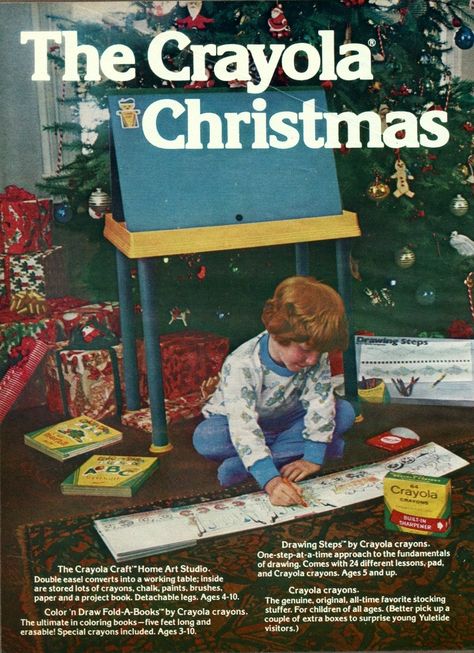 Crayola Crayons Christmas Ad Crayola Crafts, Christmas Ads, American Dreams, Christmas Films, Christmas Ephemera, Art Studio At Home, Crayola Crayons, Christmas Ad, Kids Focus