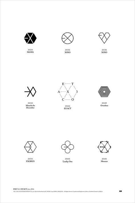 Juro que me are tatuajes con estos simbolos Exo Exact, History Kpop, Exo Logo, Exo Facts, Exo Official, Lay Exo, Exo Ot12, Exo Lay, Exo Memes