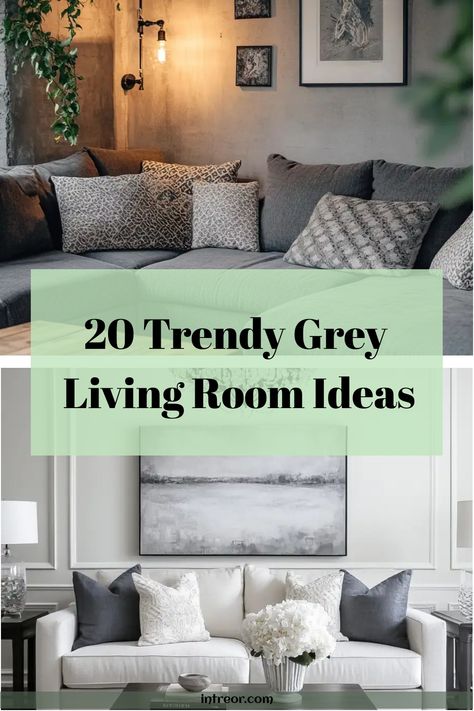 Elevate your space with these stunning grey living room ideas! From chic and sophisticated to cozy and inviting, there is a perfect style for every home. Discover how a grey couch can be the focal point of your living room, adding depth and elegance to the space. Whether you prefer a light grey couch for a modern look or bold dark tones for a dramatic effect, the possibilities are endless. Get inspired to transform your living room into a stylish sanctuary with these gorgeous grey couch living r Living Room Ideas For Grey Walls, Silver Gray Couch Living Room, Add Colour To Grey Living Room, Living Room Designs Small Spaces Grey, Sofa In Grey Living Room, Rug To Go With Gray Couch, Grey And Colour Living Room, Couches For Grey Floors, How To Decorate A Grey Living Room