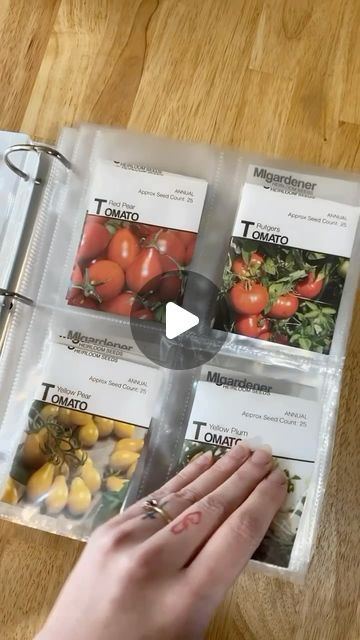 Seed Storage Binder, Seed Storage Organization, Seed Binder, Seed Organizer, Sunrise Farm, Seed Storage, Storing Vegetables, Seed Box, Photo Boxes