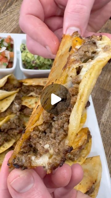 Recipes With Ground Beef And Tortillas, Ground Beef And Onions Recipes, Easy Beef Mexican Recipes, Easy Get Together Food Dinners, Recipes That Use Corn Tortillas, Tortilla Party Food, Authentic Mexican Ground Beef Recipes, Mexican Ground Beef Taco Recipes, Recipes For Shredded Beef