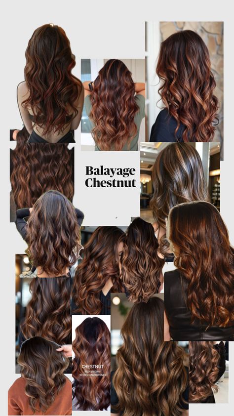 Chestnut Balayage, Chestnut Hair, Balayage Hair, Chestnut, Balayage, Hair, Red