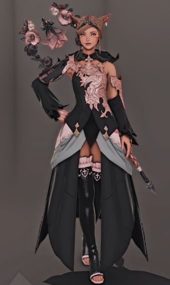 Ff14 Glamour, Ffxiv Character, Glam Ideas, Ffxiv Glamour, Pink Glamour, Outfit Creator, Fantasy Outfits, Glamour Outfit, Final Fantasy Collection