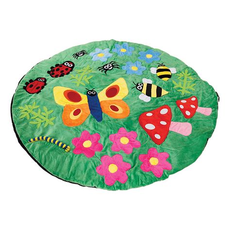 Back to Nature Meadow Giant Snuggle Mat (4\' 11\" Diameter) Kids Reading Corner, School Furniture Classroom, Reading Corner Kids, Carved Mermaid, Special Needs Toys, School Library Ideas, Handmade Ceramic Jewelry, Garden Friends, Sensory Lights