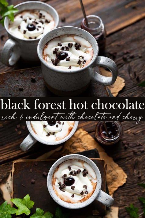 Homemade Beverages, Gourmet Hot Chocolate, Holidays Recipes, Dark Victorian, Hot Drinks Recipes, Aesthetic Drinks, Hot Cocoa Recipe, Delicious Hot Chocolate, Shave Ice