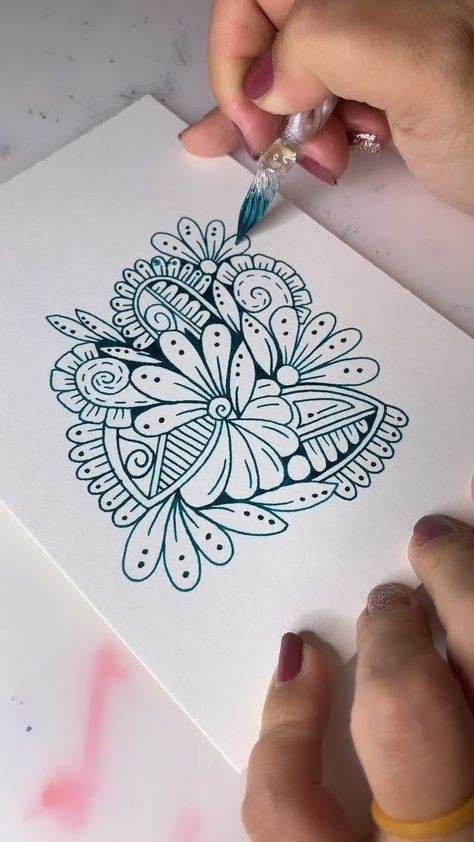 shinedesignblossom on Instagram: Drawing zen doodle with a glass pen✍️ . Art supplies: - a glass pen - India ink - @cansonpaper mixed media paper (You can find all the art… Glass Dip Pen Art, Glass Pen Drawing, Glass Pen Art, Pen Lettering, Glass Pen, Instagram Drawing, Glitter Pens, Dip Pen, India Ink