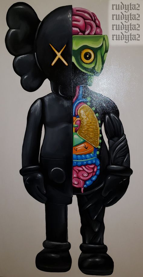 Painting on canvas, took 9 hours of work. Acrylic. #painting #rose #art #paint #artist #tattoo #kaws #yeezy #350 #adidas #hype #hypebeast #offwhite #mensfashion Hype Paintings, Kaws Art Drawing, Hype Beast Painting, Kaws Art Paintings, Canvas Painting Ideas Hypebeast, Painting Hypebeast, Hypebeast Drawing, Kaws Canvas Painting, Kaws Wall Painting