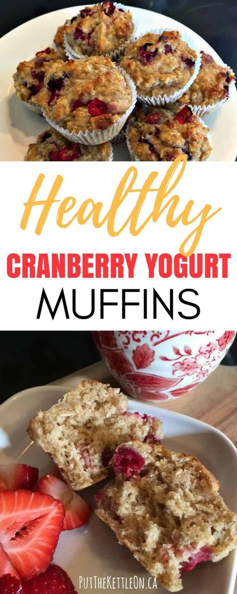 These healthy cranberry, yogurt muffins are quick and easy to make. They're also perfect for your kids lunch box as a snack, or for breakfast on the go. #muffins #muffinrecipes #cranberryrecipe #cranberries #wholewheat #freezermeals #healthybaking #healthymuffins #breakfastrecipes #onthegobreakfast Healthy Cranberry Muffins, Cranberry Yogurt Muffins, Easy Healthy Breakfast Casserole, Cranberry Yogurt, Muffins Cranberry, Piercings Chart, Weight Watchers Muffins, Easy Crockpot Recipes Healthy, Piercings Nose