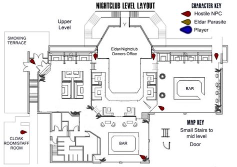 Night Club Layout Floor Plans, Night Club Floor Plan Design, Night Club Layout Plan, Sims 4 Nightclub Layout, Nightclub Blueprint, Strip Club Floor Plan, Club Layout Plan, Night Club Floor Plan, Night Club Layout