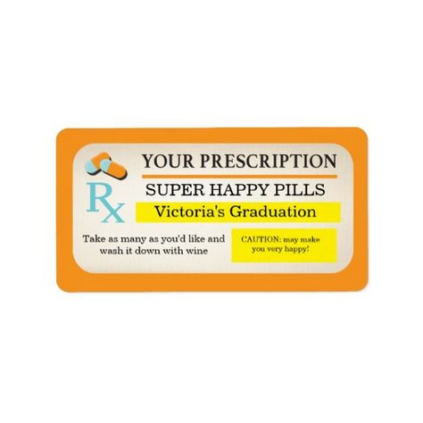 Medical prescription labels Nurse party favors Nurse Party Favors, Nursing School Prerequisites, Nurse Party, Doctor Graduation, Boda Mexicana, Nursing Programs, Happy Pills, Label Templates, Medical Prescription