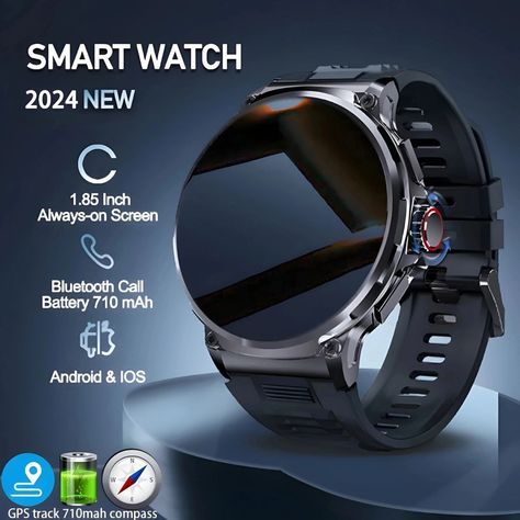 New 1.85-inch Ultra HD Smart Watch GPS Track Bluetooth Call 710 Mah Large Battery Sports Fitness smartwatch For Huawei Xiaomi - AliExpress 44    aliexpress.com    $41.41 Heart Monitor, Smart Jewelry, Smart Glasses, Smart Watches Men, Watches Luxury, Gps Tracking, Unisex Watches, Best Watches, Fitness Watch