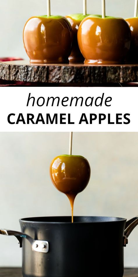 Homemade Caramel Apples, Gourmet Caramel Apples, Candy Apple Recipe, Caramel Apples Homemade, Caramel Apples Recipe, Apple Recipe, Caramel Recipes, Homemade Caramel, Homemade Candies