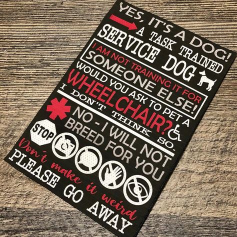 All Posts • Instagram Service Dog Gear For School, Wolf Meme, Service Dog Gear, Service Dog Patches, Psychiatric Service Dog, Service Dogs Gear, Vest Patches, Sell Ideas, Dog Patch