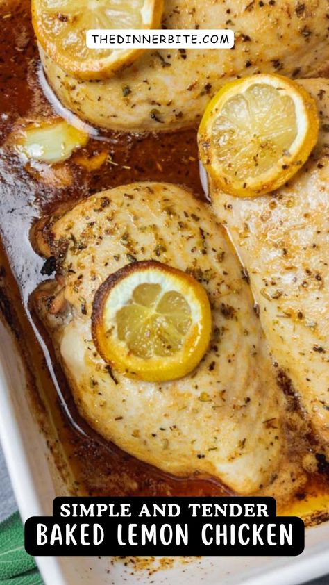 Imagine tender, juicy chicken, perfectly cooked to lock in the natural flavors of lemon. A simple dish, yet so full of flavor, our baked lemon chicken will have you craving more. It's a perfect combination of sweetness and a hint of tang. This lemon chicken recipe is simple, yet the result is a dish that is truly heavenly. Lemon Chicken In The Oven, Easy Lemon Chicken Recipe Baked, Easy Lemon Pepper Chicken Baked, Lemon Pepper Baked Chicken Breast, Low Sodium Baked Chicken Recipes, Chicken Limone Recipe, Chicken Breast Recipes Lemon, Lemon Chicken Recipe Baked, Lemon Chicken Casserole