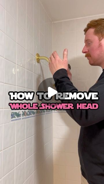 Dave Doc DIY on Instagram: "How to remove your entire shower head.

 #shower #showerhead #tutorial #diy #bathroom #bathroommakeover" Diy Shower Head Ideas, How To Change Shower Fixtures, Bathroom Tub Shower, Fiberglass Shower, Shower Fixtures, Diy Shower, Guest Bath, Shower Faucet, Bathroom Shower