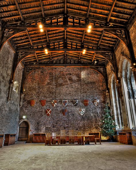 great hall merlin | ... at caerphilly castle which was also used as the great hall in merlin Welsh Castles, Castle Rooms, Castles Interior, Great Hall, Medieval Life, Castle Ruins, Medieval History, Wooden Beams, Stately Home