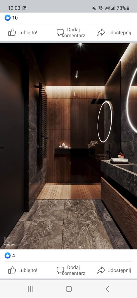 Beautiful Tile Bathroom, Dark Interior Design, Bathroom Interior Design Modern, Bathroom Design Black, Modern Small Bathrooms, Luxury Master Bathrooms, Bathroom Design Inspiration, Bathroom Tile Designs, Gorgeous Bathroom