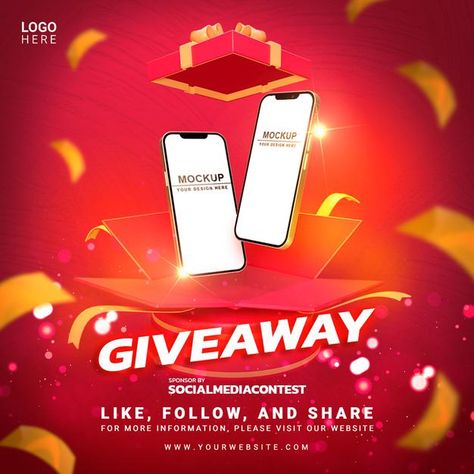 Instagram giveaway post | Premium Psd #Freepik #psd #banner #poster #mockup #business Instagram Giveaway Posts, Giveaway Graphic, Contest Poster, Posting Ideas, Giveaway Post, Digital Advertising Design, Instagram Contest, Free Iphone Giveaway, About Instagram