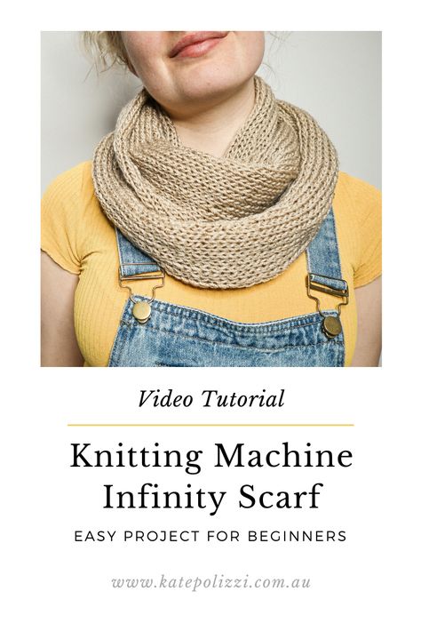 Circular Knitting Machine Infinity Scarf, Scarf On Knitting Machine, Knitting Machine Neck Warmer, Addi Knitting Machine Scarf, Scarf Knitting Machine, Machine Knit Scarf, Knitting Machine Scarf Patterns Free, Sentro Knitting Machine Scarf Patterns Free, Knitting Machine Infinity Scarf