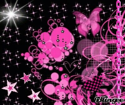 Mcbling Overlay, Blingee Background, Carrd Backgrounds Gif, Y2k Gifs, Butterflies Gif, Y2k Gif, Emo Gif, Blingee Emo, Pink Gif