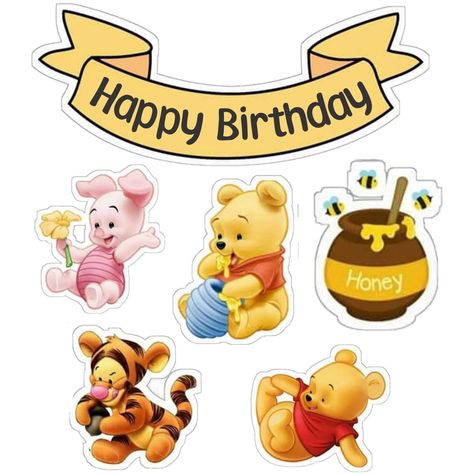 Winie The Pooh, Happy Birthday Honey, Winnie The Pooh Drawing, Winnie The Pooh Cake, Winnie The Pooh Pictures, Winnie The Pooh Birthday, Cute Winnie The Pooh, Art Carton, Friends Image