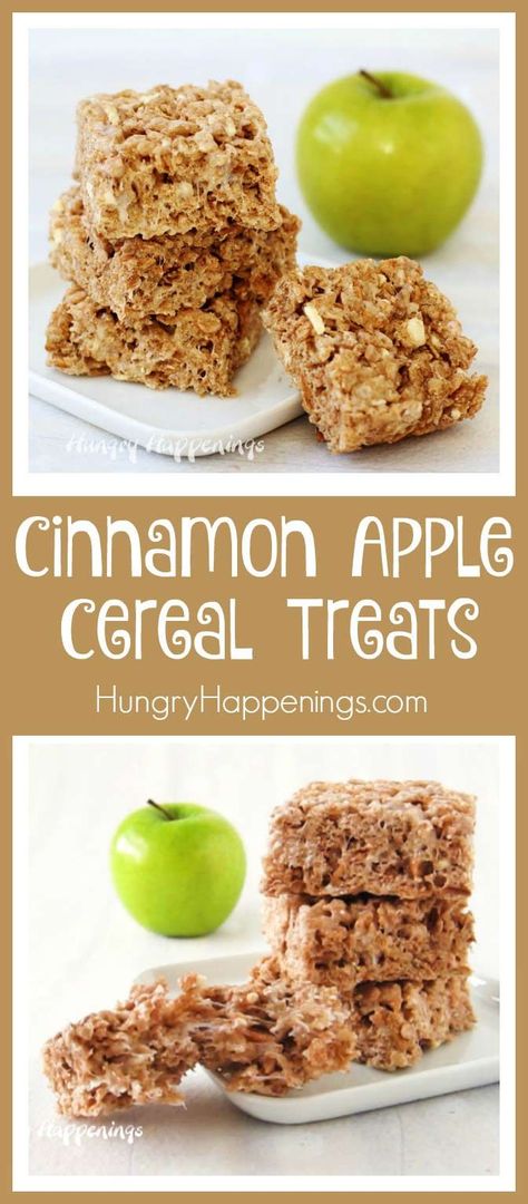 . Apple Cereal, Party Munchies, Holiday Desert Recipes, Cinnamon Rice, Edible Ideas, Fall And Thanksgiving, Cereal Treats, Best Party Food, Cinnamon Apple