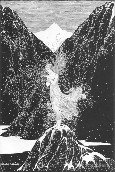 Ida Rentoul Outhwaite, 동화 삽화, Snow Fairy, Fairytale Illustration, Fairytale Art, Art Et Illustration, Illustration Vintage, Arte Fantasy, 판타지 아트