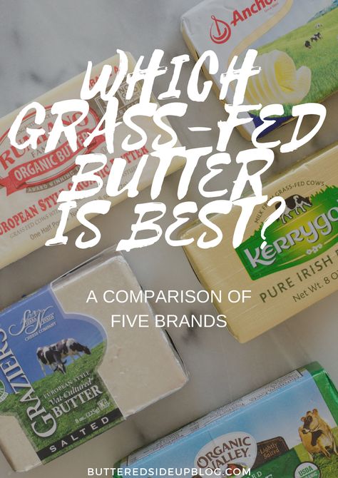 Which grass-fed butter is best? Here's my review of 5 grass-fed butter brands. Butter Brands, Egg Fast, Best Butter, Organic Butter, Nourishing Foods, Keto Food List, Grass Fed Butter, Fasting Diet, Culinary Recipes