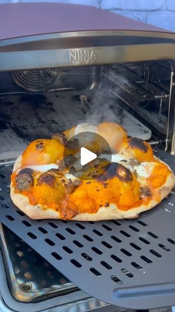 Ninja Kitchen on Instagram: "Balling out with this unique pizza in the Ninja Woodfire™ Outdoor Oven. 🔥 #NinjaWoodfire #NinjaOutdoorOven 

📷: @biancafrombrooklyn" Ninja Grill, Ninja Kitchen, Unique Pizza, Outdoor Oven, Oven Recipes, Pizza Oven, Pizza Recipes, Oven, Pizza