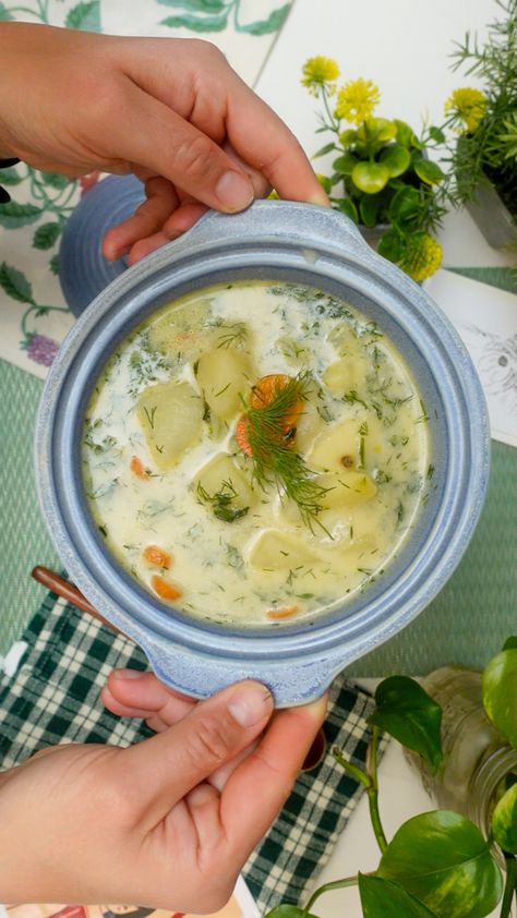 Zupa Koperkowa - Beryl Shereshewsky Beryl Shereshewsky, Dill Soup, Heart Healthy Food, Best Dinner Ideas, Soup Vegetarian, Big Dill, Creamed Potatoes, Yummy Mummy, Savory Soups