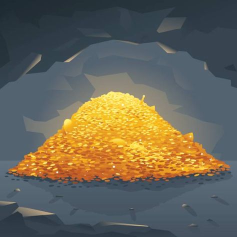 Pile Of Gold Coins, Dragon Cave, Icon Game, Gold Drawing, Dark Cave, Golden Treasure, Coin Games, Game Gui, Golden Coin