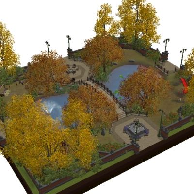 Cottonwood Park by jonny24900 - The Exchange - Community - The Sims 3 Sims 3 Community Lots, Sims 4 Park Ideas Layout, Park Layout, Sims 3 Lots, Sims Park Ideas, Sims Park, Sims 4 Park Layout, Sims 3 Aesthetic, Sims 4 Park Ideas