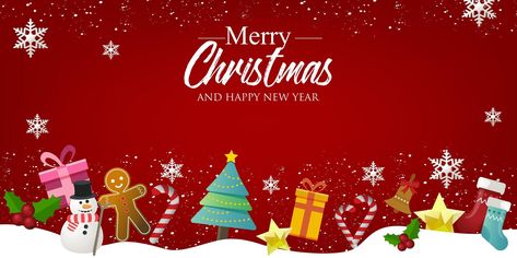 Happy Christmas Banner, Facebook Christmas Cover Photos, Christmas Cover Photo, Website Banner Design, Happy New Year Wallpaper, Merry Christmas Banner, Christmas Cover, New Year Banner, New Year Wallpaper